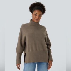 Halara Women's High Neck Split Side Sweater